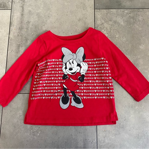 NWOT Disney Minnie Mouse red gray leggings sweatshirt set 12 months - Picture 6 of 12